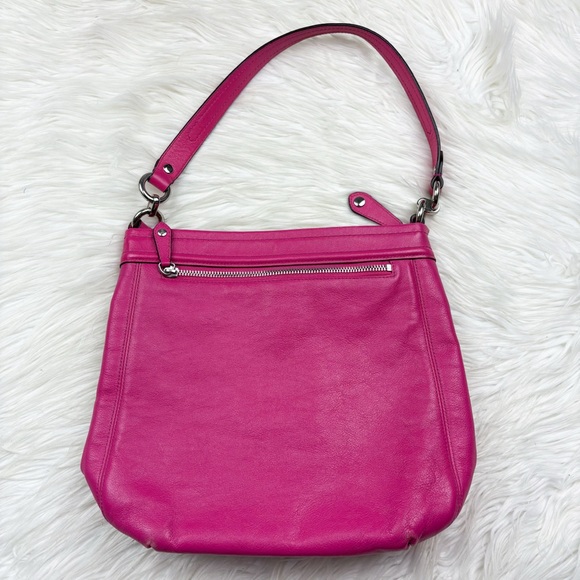 Coach Ashley Carry All Hippie Hobo Satchel Shoulder Bag Pink Leather Y2K Barbie - Picture 6 of 8